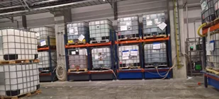 098 Bezpieczny regał paletowy na 6 paletopojemników 1000l wymiary wanien 3200x1300xh200mm długość całkowita regału 3470 mm) 09878972 78972-uniw - Szafy i regały magazynowe - miniaturka - grafika 2