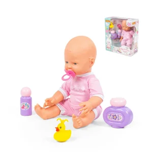 WADER-POLESIE Lalka Wesoły Bobas 35 cm do ze smoczkiem - Lalki dla dziewczynek - miniaturka - grafika 3