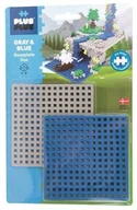 Klocki - Plus Plus Plus-Plus, Płytki konstrukcyjne szara+niebieska mokopico-1648-0 - miniaturka - grafika 1