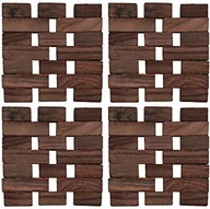 Pozostałe akcesoria barmańskie - Creative Tops Creative TOPS podkładka drewniane, lamelliert, 4 sztuki 5115975 - miniaturka - grafika 1