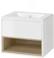 Szafki łazienkowe - Excellent EXCELLENT Tuto Szafka pod umywalkę 60 cm Biała-Dąb MLEX.0101.600.WHBL - miniaturka - grafika 1