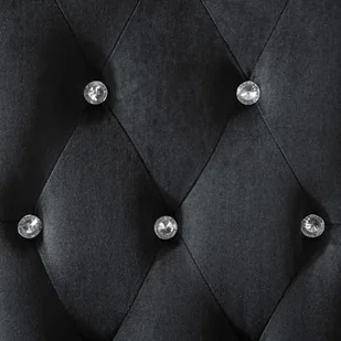 vidaXL Krzesła do jadalni, 2 szt., aksamitne, czarne - Krzesła - miniaturka - grafika 3