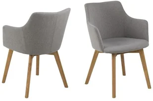 D2.Design Krzesło Bella Light Grey 112519 - Krzesła - miniaturka - grafika 3