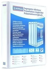 Donau Segregator ofertowy PP, A4/4RD/25, biały 2788254PL-09 - Segregatory - miniaturka - grafika 4