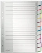 Przekładki do segregatorów - Leitz Blanko 1275 przekładki plastikowe, A5, w pionie, 12 kart, kolor szary 1275-00-00 - miniaturka - grafika 1