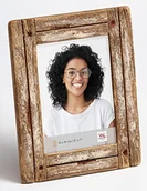 Ramki na zdjęcia - Walther Dupla ramki do zdjęć, drewno, styl shabby chic, szerokie, różne wymiary i kolory do wyboru, biały, 15 x 20 cm YA520W - miniaturka - grafika 1