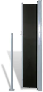 vidaXL vidaXL Parawan tarasowy, boczna markiza 160 x 300 cm Czarna - Markizy - miniaturka - grafika 7