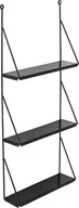 Półki do salonu - Bloomingville Półka Walter 90 cm czarna 82045284 - miniaturka - grafika 1