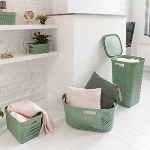 Curver Zestaw pudełek Infinity z pokrywkami, 4 szt., 11L+17L, zielony Keter Benelux - Pudła i pojemniki do przechowywania - miniaturka - grafika 3