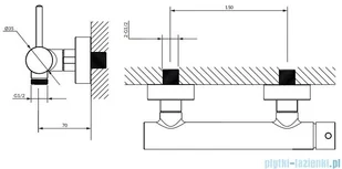 Omnires Y1240CR - Baterie wannowe i prysznicowe - miniaturka - grafika 2