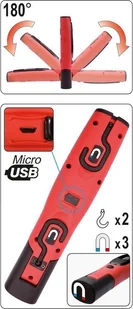 Yato LAMPA WARSZTATOWA 3,5W SMD 330LM - Oświetlenie warsztatowe - miniaturka - grafika 7