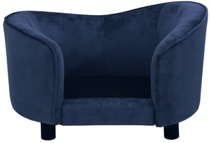 Sofa dla psa, niebieska, 69x49x40 cm, pluszowa - Legowiska dla psów - miniaturka - grafika 6