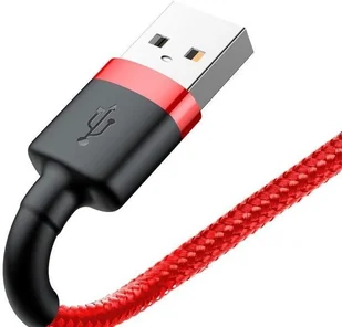 Baseus Kabel Baseus Cafule USB Lightning do iPhone iPad iPod 2A 3m Czerwony CALKLF-R09 - Adaptery i przejściówki - miniaturka - grafika 3