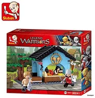 Zabawki konstrukcyjne - SLUBAN Seria Building Blocks Legend Warriors grocer [M38-B0612] - miniaturka - grafika 1