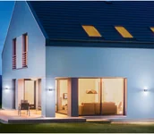 Lampy ogrodowe - Steinel VSA Van Spijk Lampa zewnętrzna z czujnikiem L 840 LED IHF, srebrna, 055547 055547 - miniaturka - grafika 1