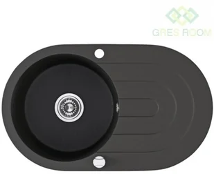 Laveo Dafne - zlewozmywak 2-komorowy bez ociekacza czarny SBD 720T - Zlewozmywaki - miniaturka - grafika 2