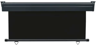 vidaXL Markiza boczna na balkon, 170 x 250 cm, czarna vidaXL - Markizy - miniaturka - grafika 4