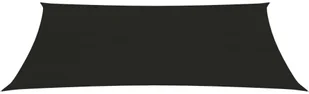 vidaXL Żagiel przeciwsłoneczny, 160 g/m, czarny, 2x4 m, HDPE 311724 - Parasole ogrodowe - miniaturka - grafika 3