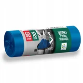 Worki na śmieci - Worki na śmieci z taśmą Supermocne 60L 10 szt Az - miniaturka - grafika 1