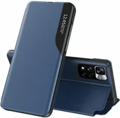 Etui i futerały do telefonów - OEM clear View Eco Leather View Case elegancki futerał etui z klapką i funkcją podstawki Poco M4 Pro 5G niebieski - miniaturka - grafika 1