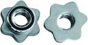 Hantle i ciężarki - Tunturi Screw collars zapięcie zapięcie śrubowe-2 zaciski gwiazdowe do 30 MM sztang do hantli hantle zamknięcie zabezpieczające, srebrny, One Size 14TUSCL157 - miniaturka - grafika 1