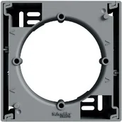 Gniazdka elektryczne - Schneider Asfora podstawa naścienna natynkowa stalowa EPH6100162 - miniaturka - grafika 1