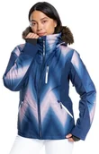 Kurtki narciarskie - kurtka ROXY Jet Ski Premium Jk Medieval Blue Chevron BTE2) - miniaturka - grafika 1