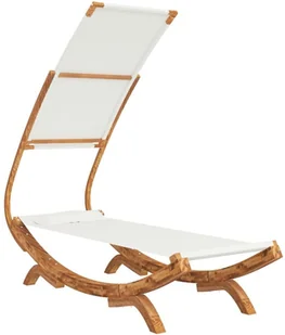 vidaXL Lumarko Hamak z zadaszeniem, 100x198x150 cm, lite drewno świerkowe! 313943 - Hamaki - miniaturka - grafika 4