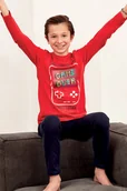 Piżamy chłopięce - CTM Style Chłopięca piżama Magic Play czerwona - miniaturka - grafika 1