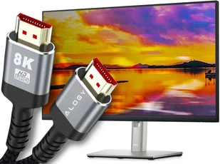 Alogy Kabel HDMI 2.1 Alogy 8K 60Hz 48GBps 3m Czarny 10338X1 - Adaptery i przejściówki - miniaturka - grafika 10