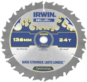 Tarcze do pił - IRWIN WELDTEC Tarcza do pilarki tarczowej 136MM/24T C/10 136 mm zęby: 24 szt. WELDTEC - miniaturka - grafika 1