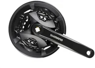 Części rowerowe - Shimano Mechanizm korbowy SHIMANO FCMT101E002CLB 175mm 40 x 30 x 22 z osłoną, czarny, 9-rzędów 150114 - miniaturka - grafika 1