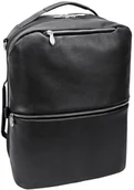 Torby na laptopy - McKlein Czarny plecak i torba podróżna East Side ze skóry naturalnej na laptopa 17" - miniaturka - grafika 1