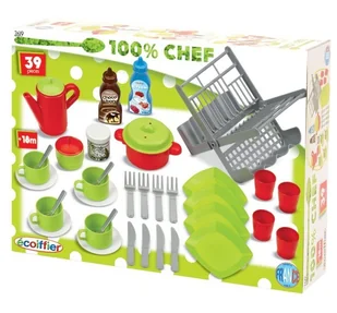 Ecoiffier Abrick Zestaw Naczyń w Pudełku - Zabawki AGD - miniaturka - grafika 2