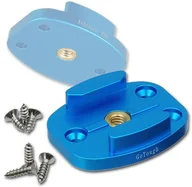 Akcesoria do kamer sportowych - GoPro Fotodiox gotough QR czarnym metalowa głowica przyłącze dla HD HERO2, Hero3, Hero3 + i Hero4 przemysłowa GoTough-QRHoles-Blue - miniaturka - grafika 1