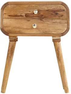 vidaXL Szafka nocna, 43x30x58 cm, lite drewno mango - Szafki nocne - miniaturka - grafika 3