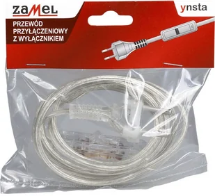 zamel Sznur przyłączeniowy z wyłącznikiem SP/W-190cm bezbarwny SP/W-190/2X0,5/-BZB YNS10000498 PRW10000136 - Listwy zasilające - miniaturka - grafika 3