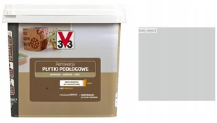 V33 Farba renowacyjna Płytki Podłogowe 0 75 l biały pieprz - Farby do metalu - miniaturka - grafika 5