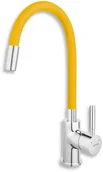 Baterie kuchenne - Ferro Zumba bateria zlewozmywakowa stojąca z elastyczną wylewką, cytrynowa BZA4C - miniaturka - grafika 1