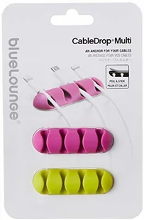 BlueLounge CableDrop multi uchwyt na 4 kable 2 szt. jaskrawy (CDMU-BR) - Maskownice do kabli - miniaturka - grafika 2