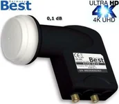 Konwertery satelitarne - Best Konwerter Satelitarny LNB Twin BEST HG 202 Ultra Black 0,1dB 4260443570164 - miniaturka - grafika 1