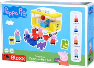 BIG Klocki Bloxx Świnka Peppa Kamper + 4 figurki 54 elem. 57145 - Klocki - miniaturka - grafika 2