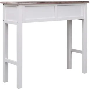 vidaXL Stolik konsola, brązowy, 90 x 30 x 77 cm, drewniany - Konsole i sekretarzyki - miniaturka - grafika 5