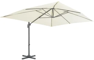 vidaXL Parasol ogrodowy z przenośną podstawą, piaskowy - Parasole ogrodowe - miniaturka - grafika 10