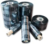 Taśmy do drukarek barwiące - Zebra Woskowa taśma termotransferowa Zebra 2100 220 mm x 450 m 02100BK22045 - miniaturka - grafika 1