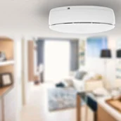 Czujniki czadu, dymu, gazu - Smartwares Czujnik dymu z alarmem, 12x9x4 cm, biały - miniaturka - grafika 1