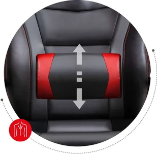 Huzaro Fotel gamingowy Huzaro FORCE 4.2 RED - Fotele gamingowe - miniaturka - grafika 9