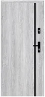 Drzwi zewnętrzne - NAWADOOR Drzwi wejściowe otwierane do wewnątrz HERMES Dąb Srebrny 80 Lewe NAWADOOR - miniaturka - grafika 1