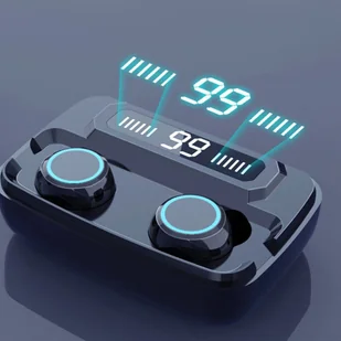 Strado TWS IPX7 M11 czarne - Słuchawki - miniaturka - grafika 2