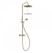 Zestawy prysznicowe - Tres Clasic natryskowy z baterią stare złoto 24219101LV - miniaturka - grafika 1